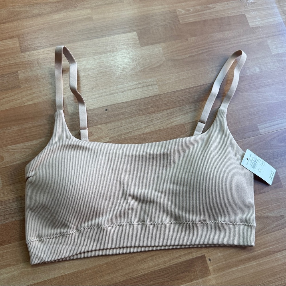 Aerie beige sports bra size large nwt - Picture 4 of 13